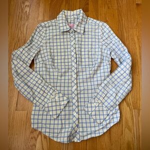 Lilly Pulitzer Plaid Long Sleeve Button-Up Shirt